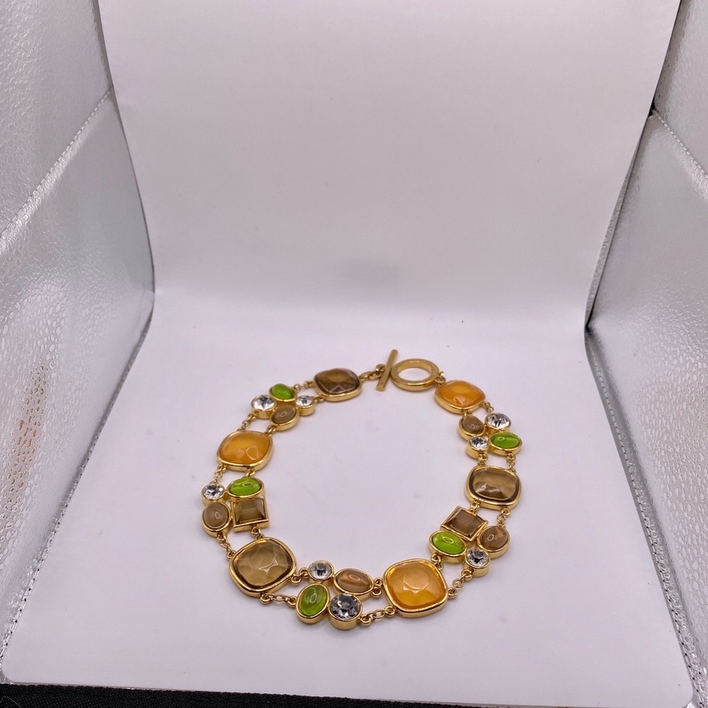 Vintage D'Orlan Gold Plated necklace with Swarovski Crystals